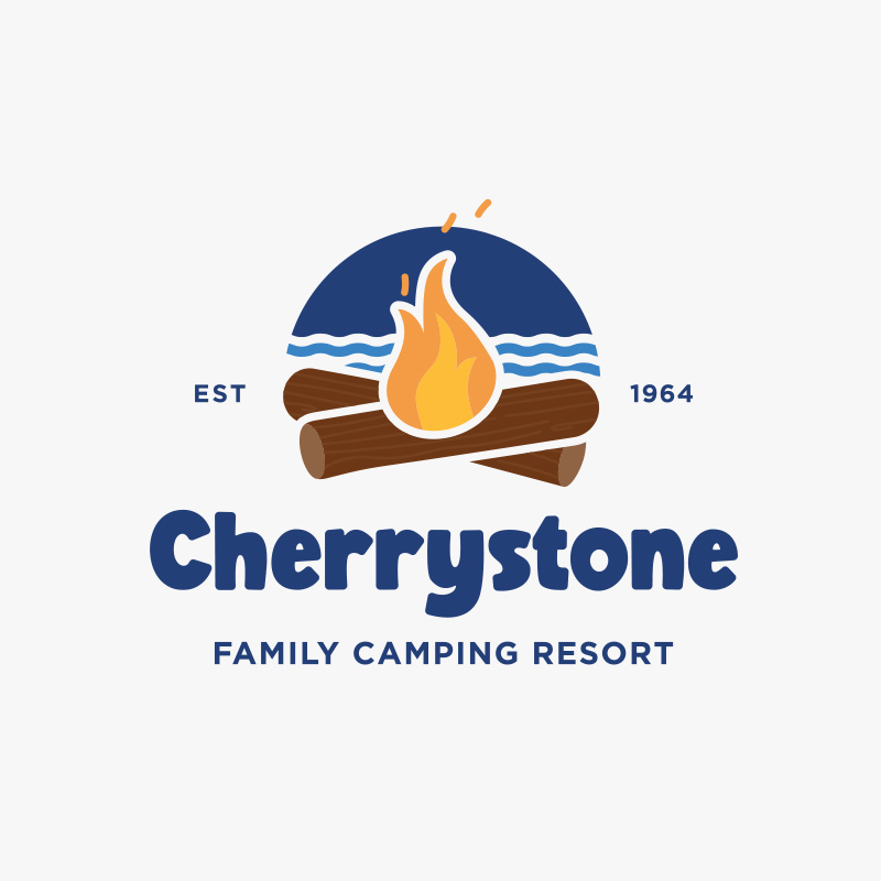 Red Orange Studio | Cherrystone Family Camping Resort Logo
