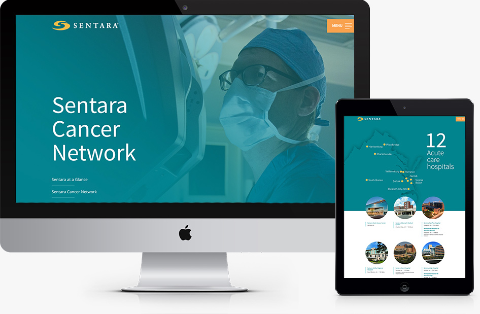 Red Orange Studio | Responsive Website Design for Sentara Cancer Network
