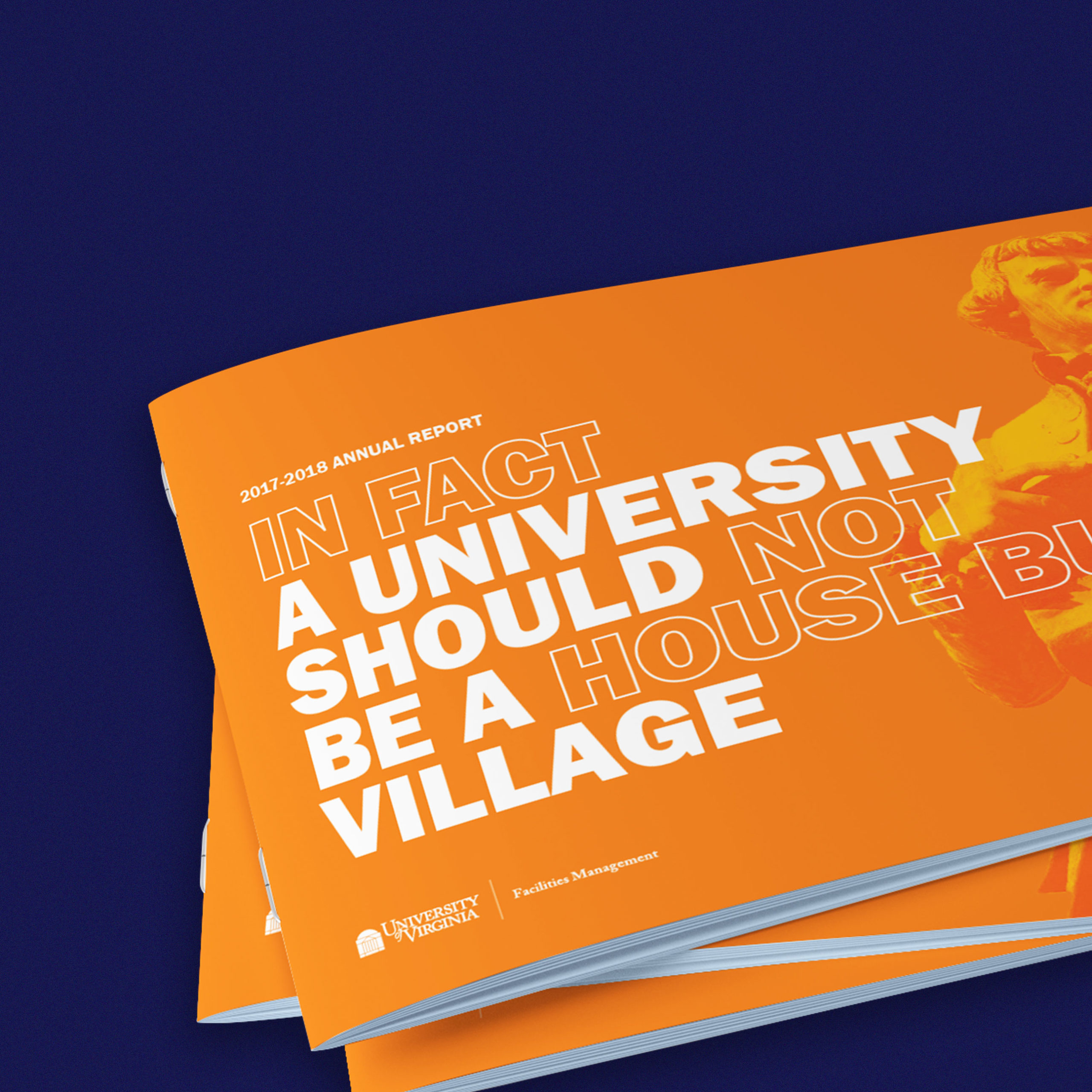 Red Orange Studio | UVA Annual Report Mockup