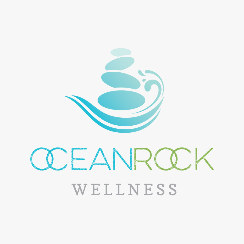Red Orange Studio | Ocean Rock Wellness Logo