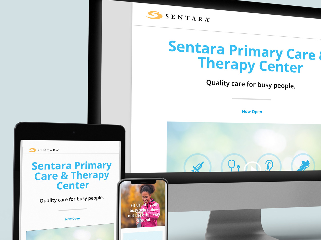 Red Orange Studio | Sentara Primary Care and Therapy Center Website