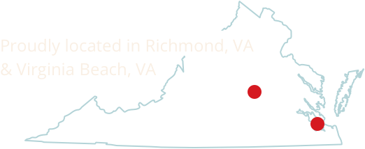 Red Orange Studio | Virginia Locations Map