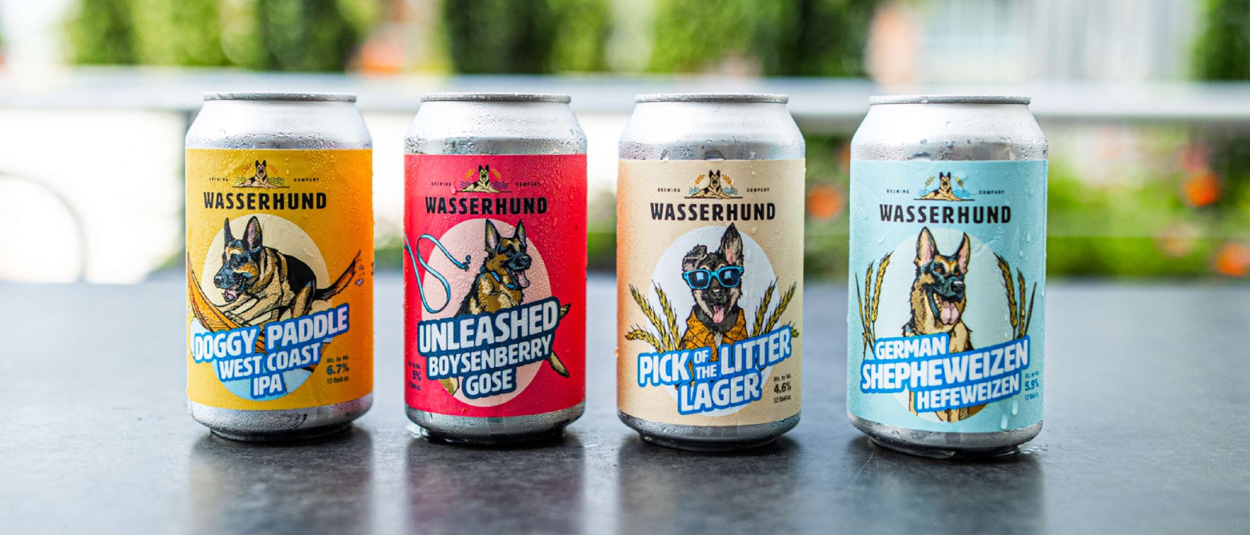 Wasserhund Flagship Beer Label Designs