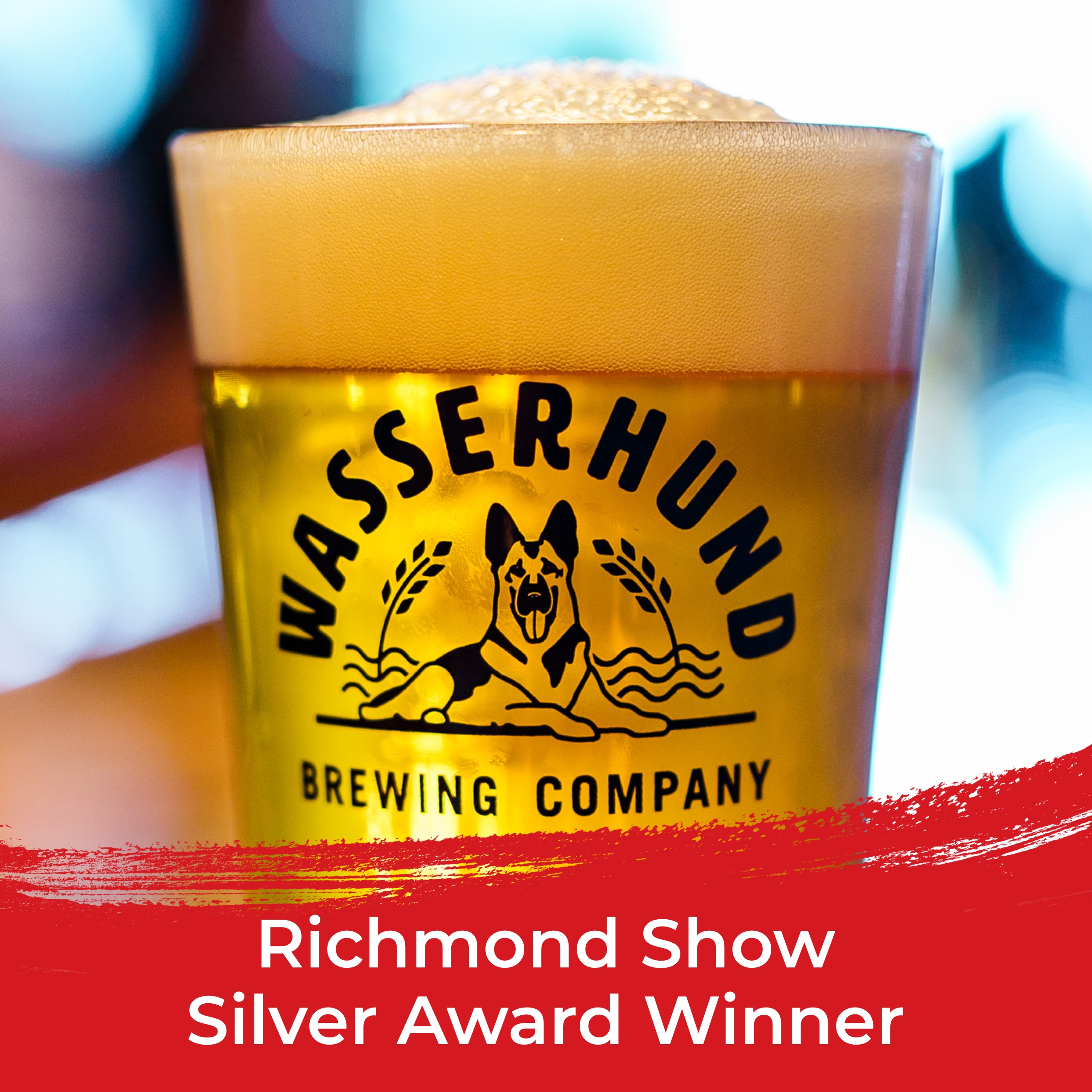Wasserhund Brewing Company Glassware with New Logo