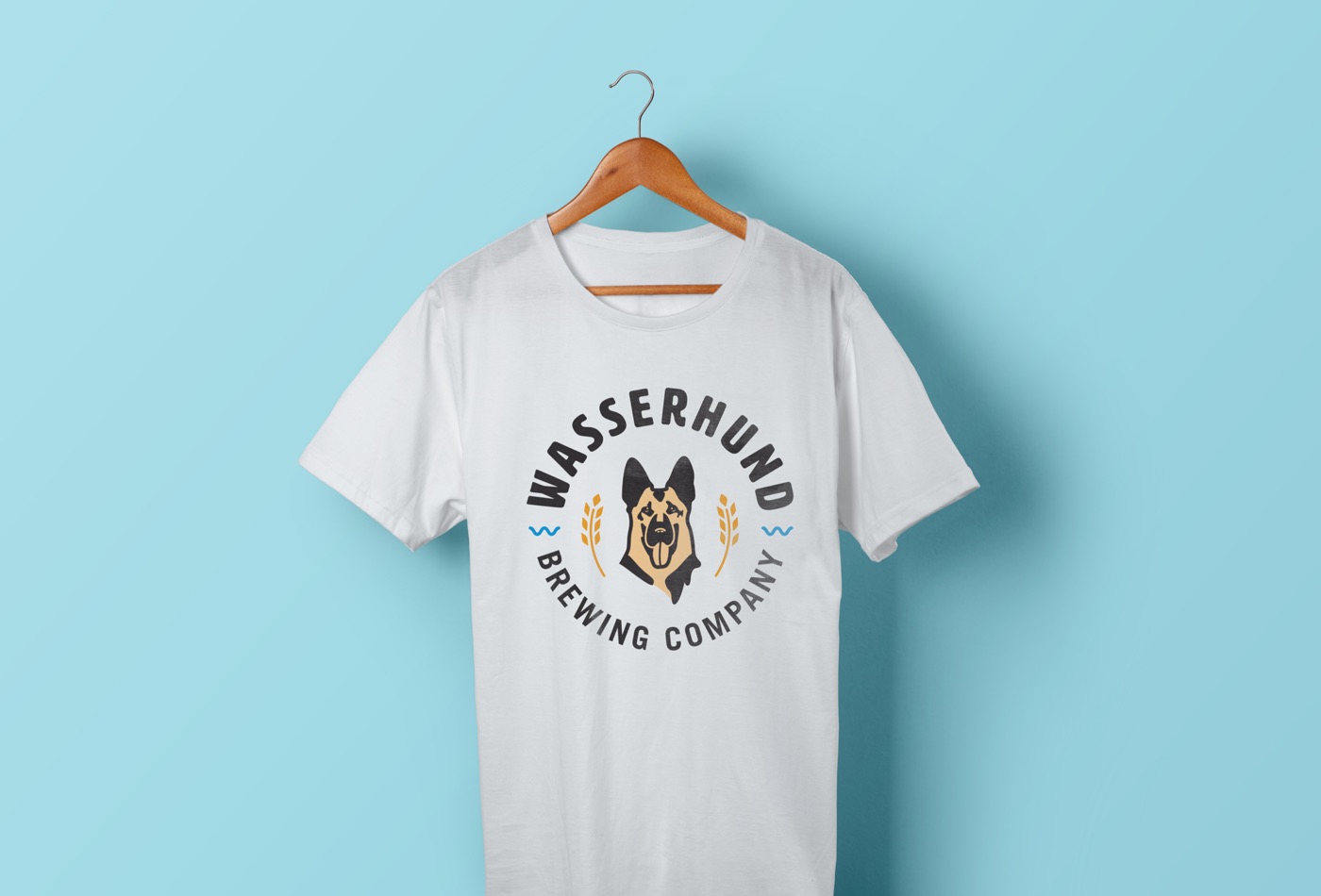 Wasserhund Brewing Company T-Shirt Design