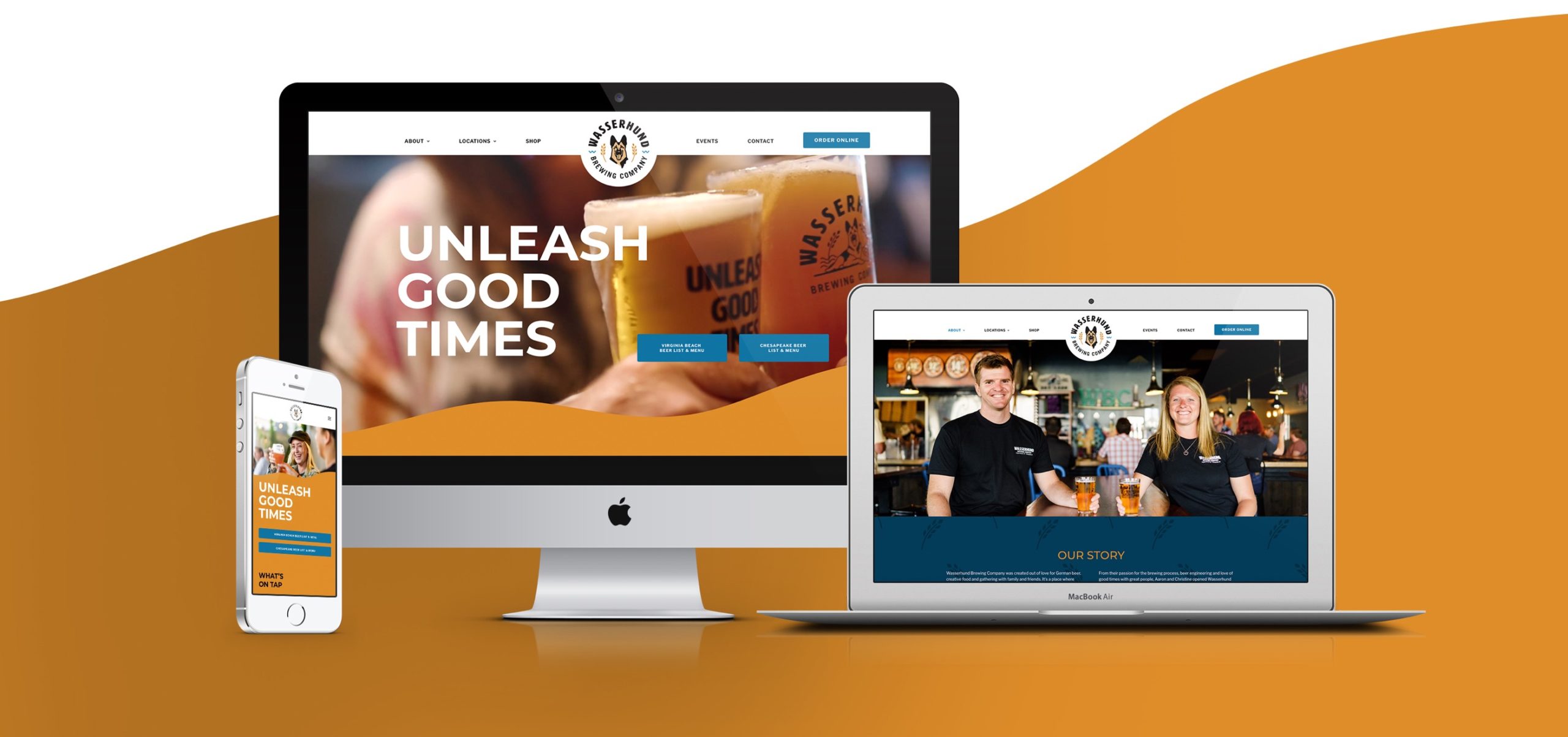 Wasserhund Brewing Company Responsive Website Redesign