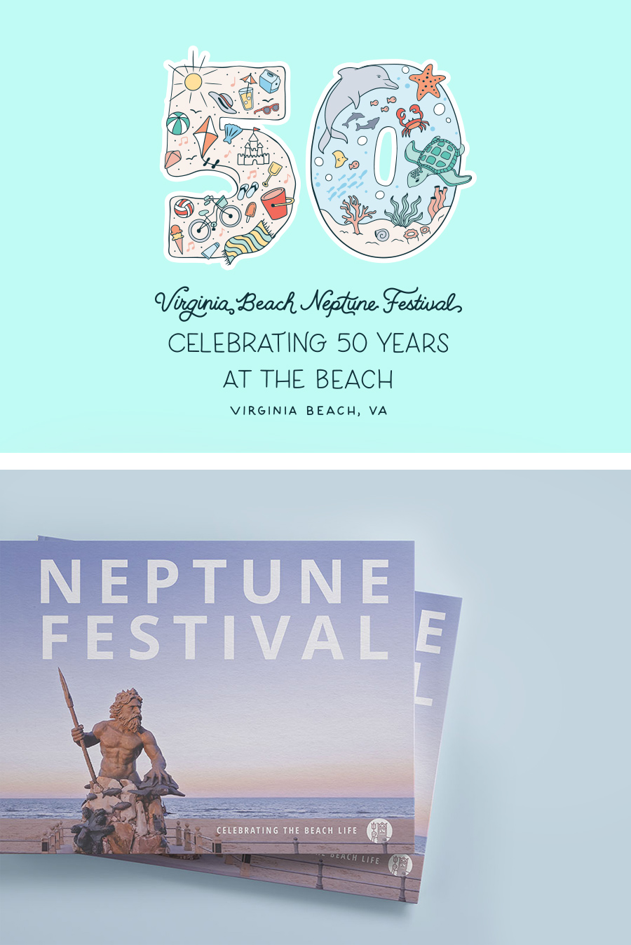 Neptune Festival Artwork 50th Stacked