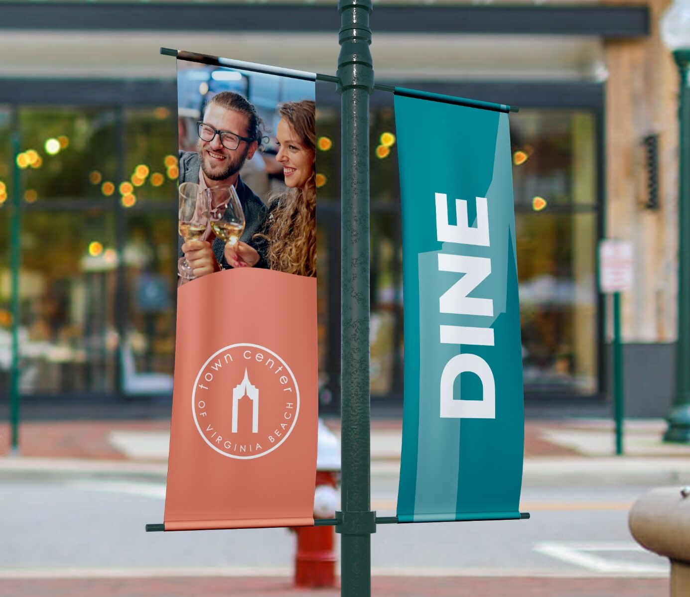 Town Center Virginia Beach Dine Flag