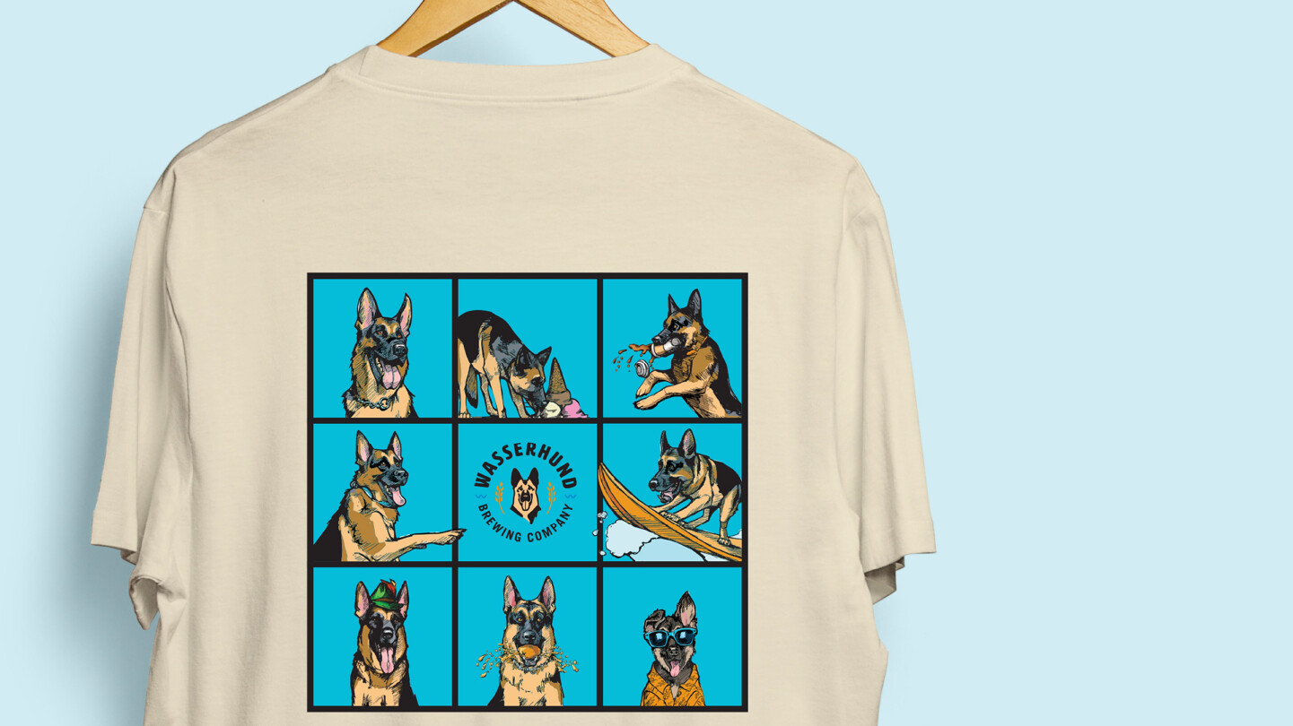 Wasserhund 9th Anniversary Shirt Back