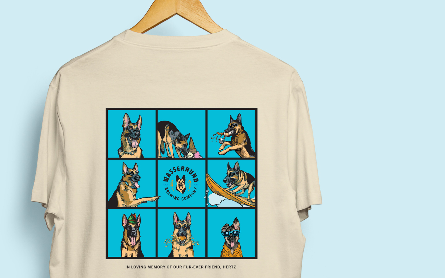 Wasserhund 9th Anniversary Shirt Back