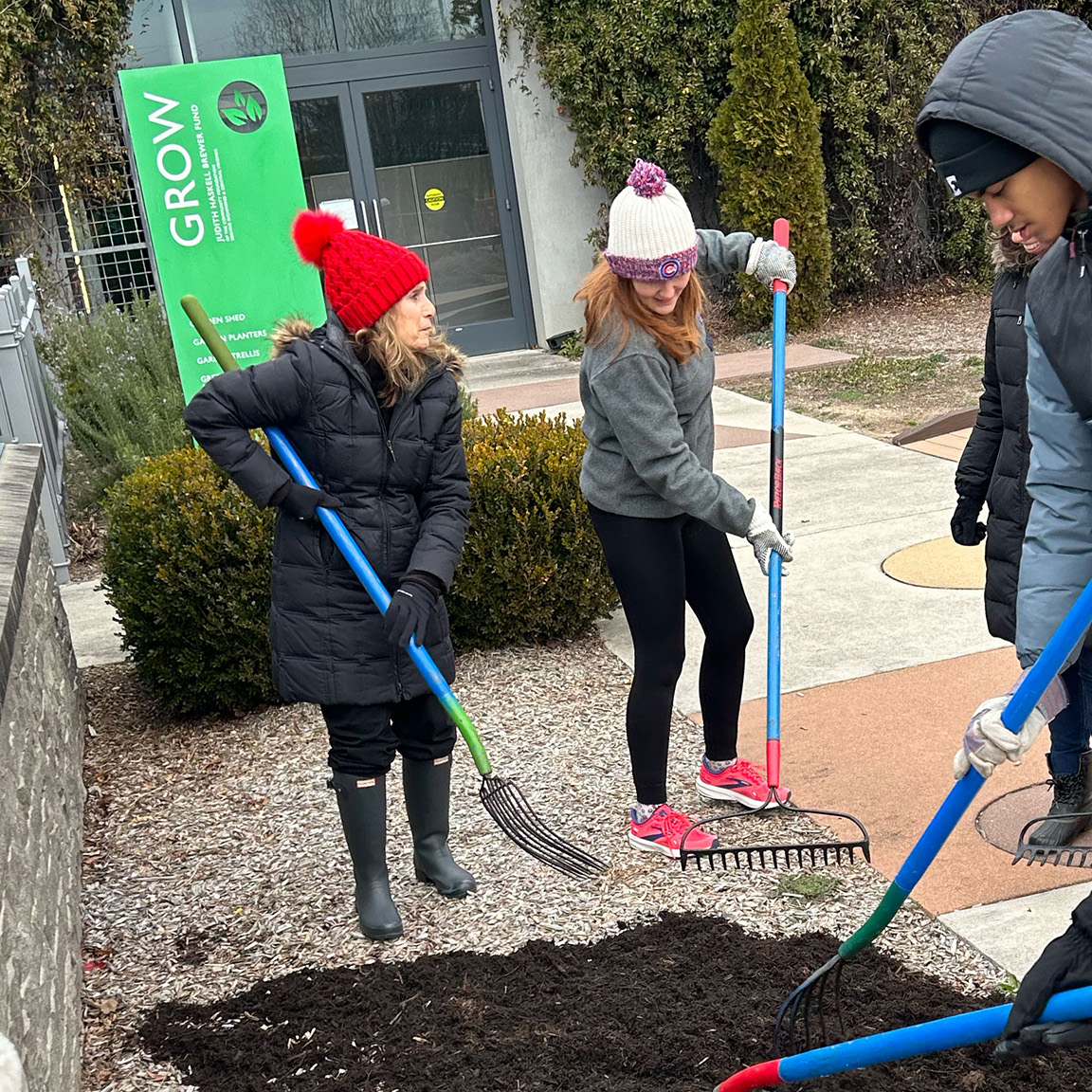 Clair and Paula Volunteering at Park