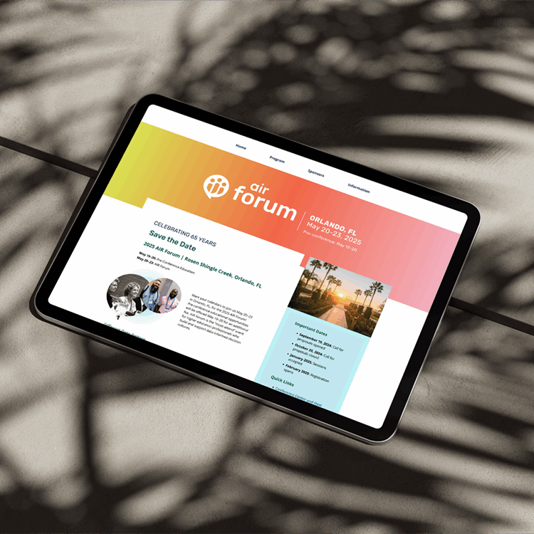 AIR Forum Landing Page