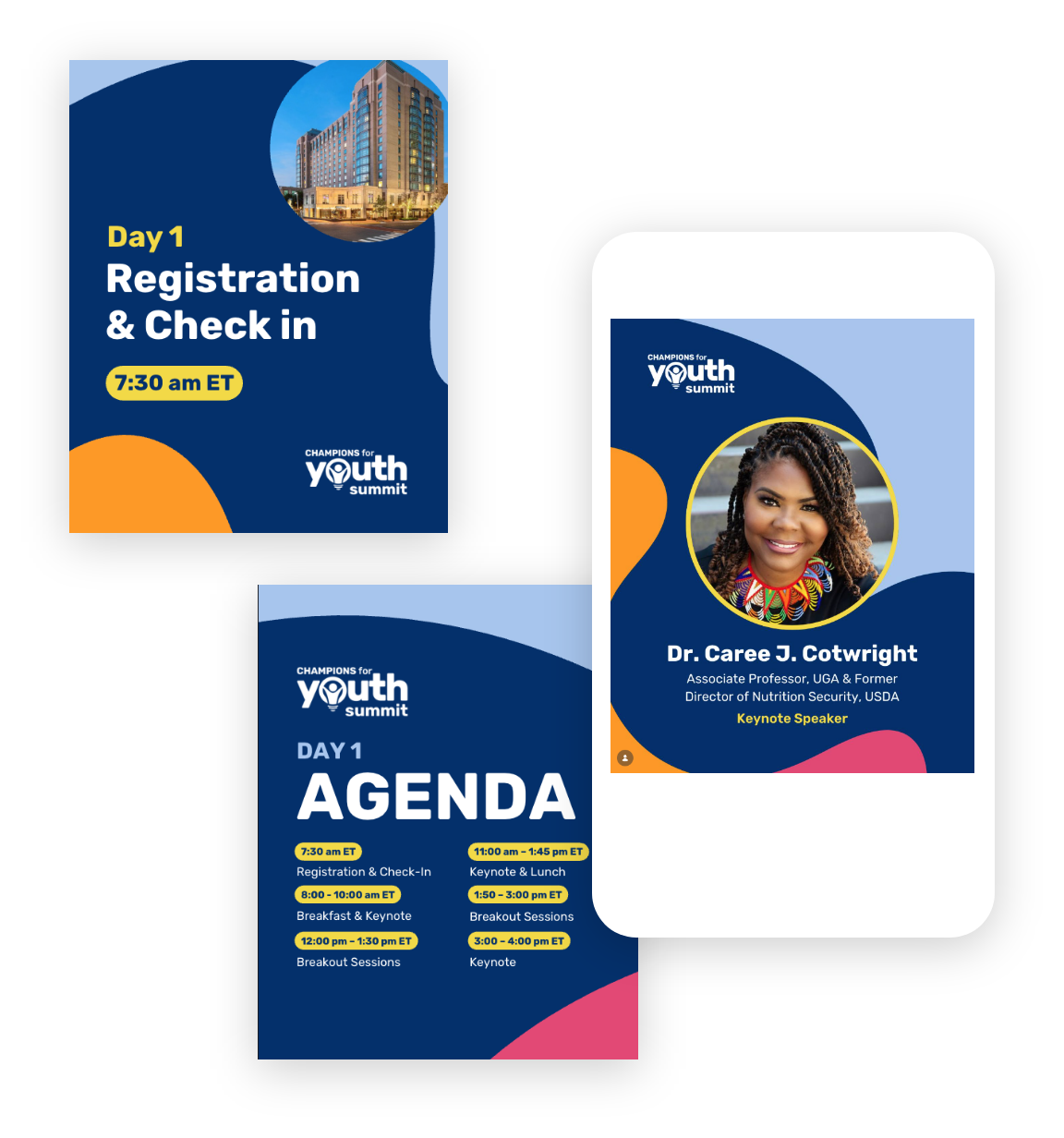Champions for Youth Summit — Social Graphics
